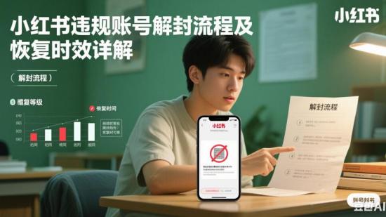 小红书违规账号解封流程及恢复时效详解