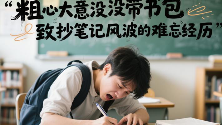 粗心大意没带书包致抄笔记风波的难忘经历