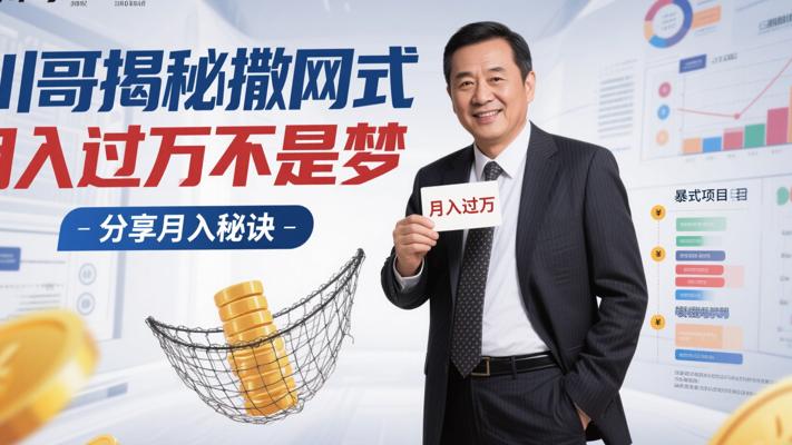 川哥分享月入过万的撒网式暴利赚钱项目经历