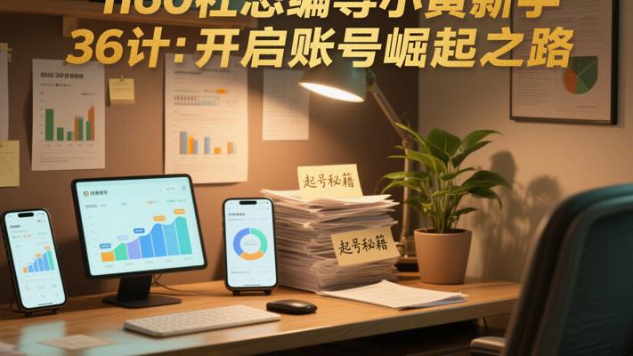 1160社恐编导小黄新手起号36计：开启账号崛起之路