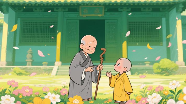 禅院花事悟生死老和尚点化小沙弥