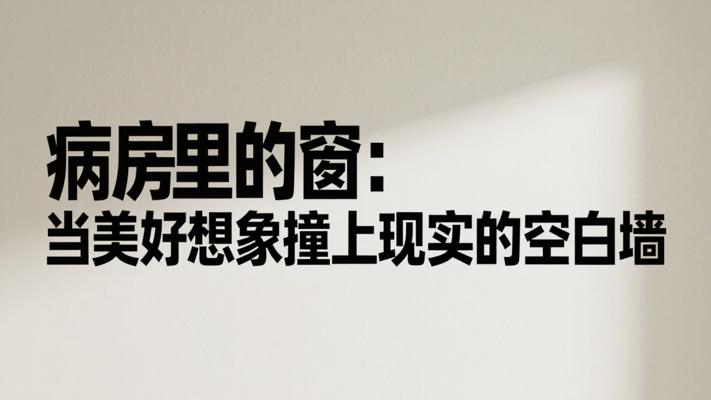 病房里的窗：当美好想象撞上现实的空白墙
