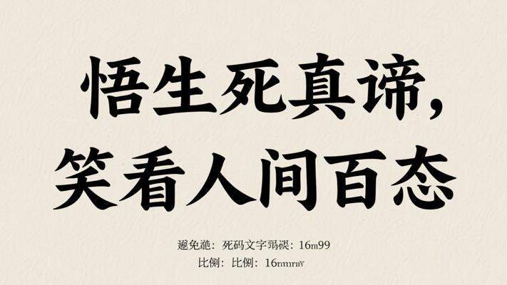 悟透生死真谛 笑看人间百态
