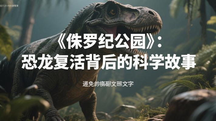 侏罗纪公园与恐龙复活背后的科学故事
