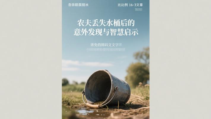 农夫丢失水桶后的意外发现与智慧启示