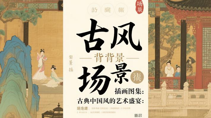 《古风场景背景插画图集：古典中国风的艺术盛宴》