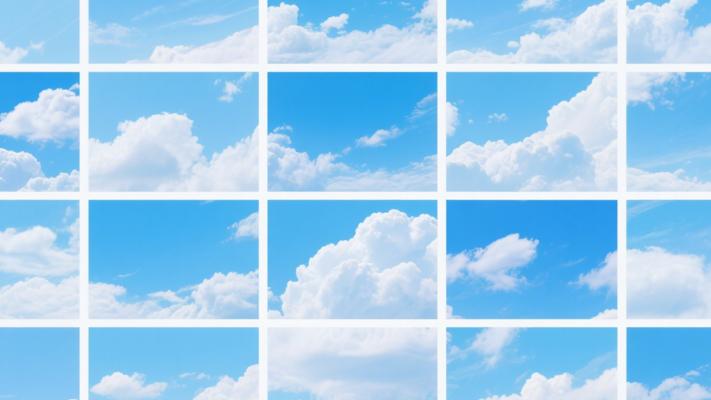 AM567 184款蓝天白云素材：解锁清新视觉盛宴