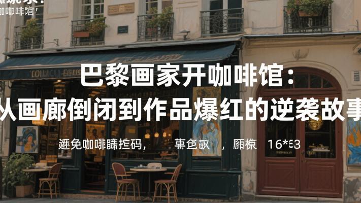 巴黎画家开咖啡馆：从画廊倒闭到作品爆红的逆袭故事
