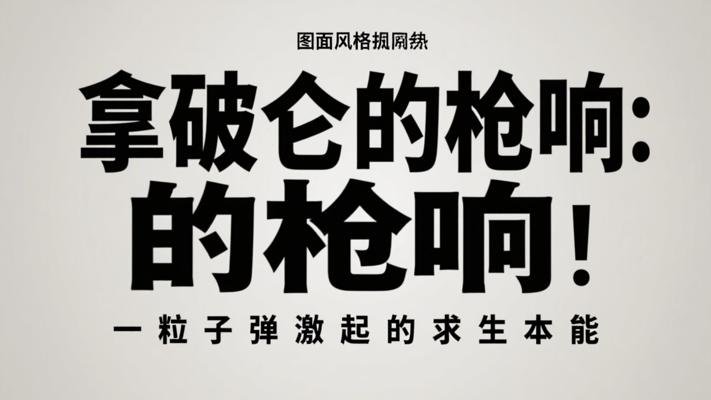 拿破仑的枪响：一粒子弹激起的求生本能