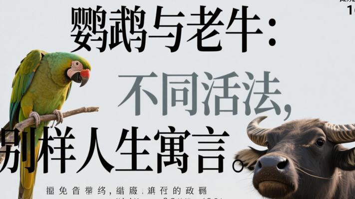 鹦鹉与老牛：两种活法换来不同人生的寓言