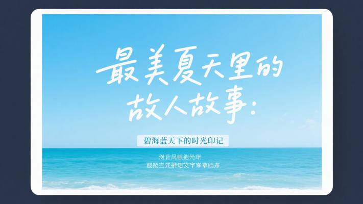 最美夏天里的故人故事：碧海蓝天下的时光印记