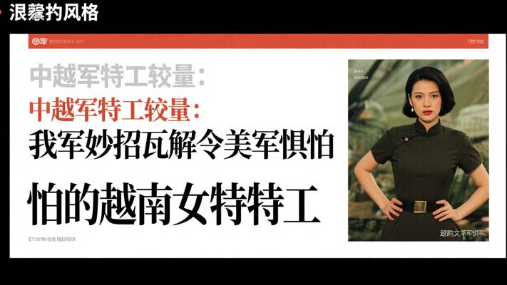 中越军特工较量：我军妙招瓦解令美军惧怕的越南女特工