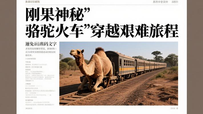 刚果神秘“骆驼火车”：穿越艰难的旅程