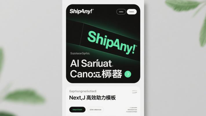 ShipAny：AI SaaS创业的Next.js高效助力模板