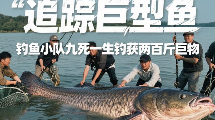 追踪巨型鱼 钓鱼小队九死一生钓获两百斤巨物