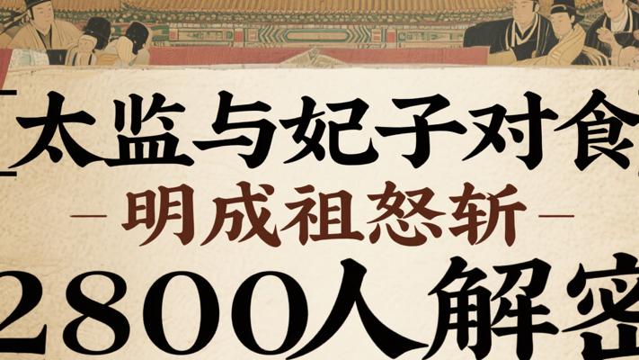 太监与妃子对食明成祖怒斩2800人解密