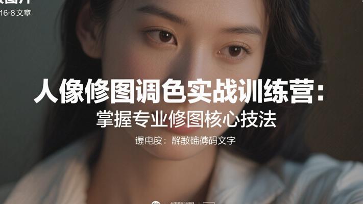 人像修图调色实战训练营：掌握专业修图核心技法