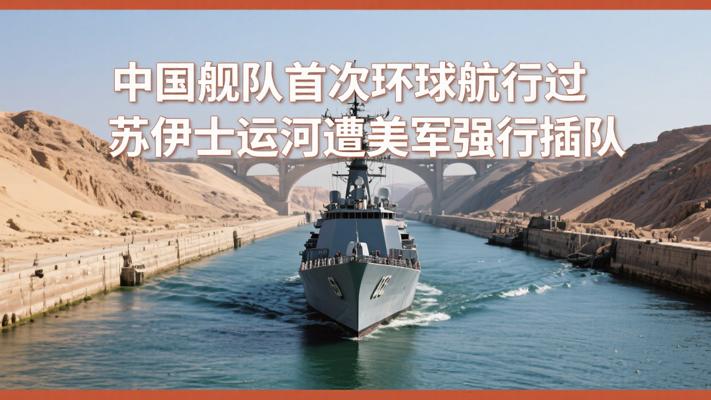 中国舰队首次环球航行过苏伊士运河遭美军强行插队