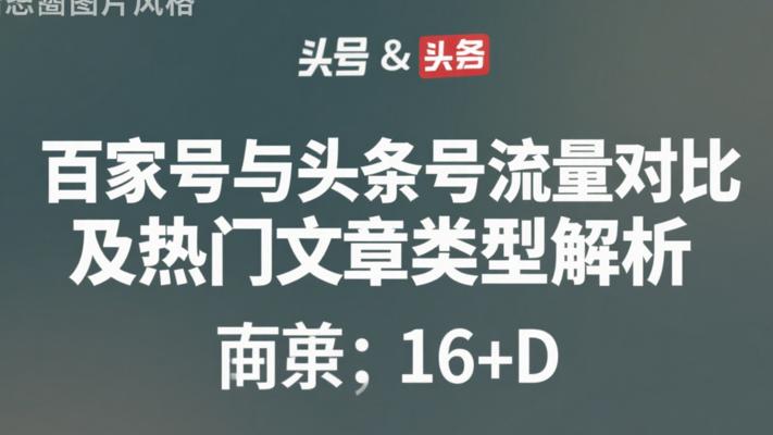 百家号与头条号流量对比及热门文章类型解析