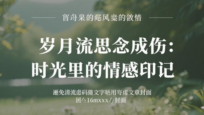 岁月依然流淌思念成伤：时光褶皱里的情感印记