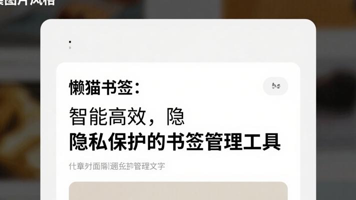 懒猫书签清理智能高效隐私保护书签管理工具