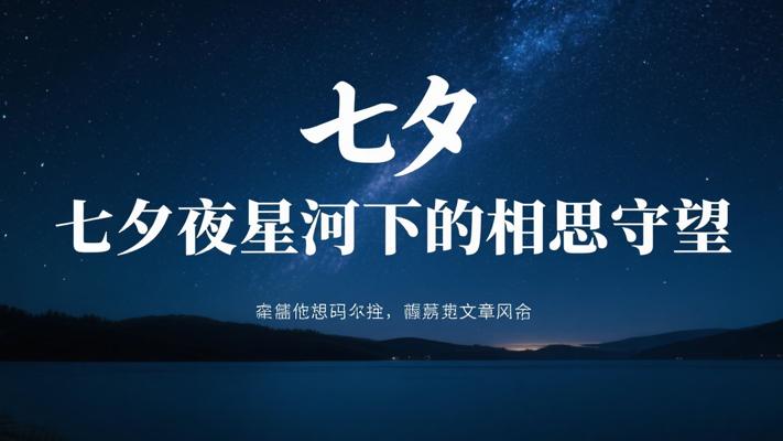 七夕夜执笔诉心殇 星河下的相思与守望