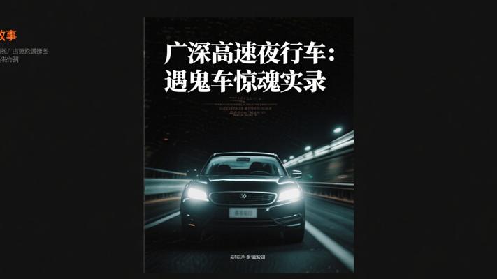 广深高速夜行车遇鬼车惊魂实录