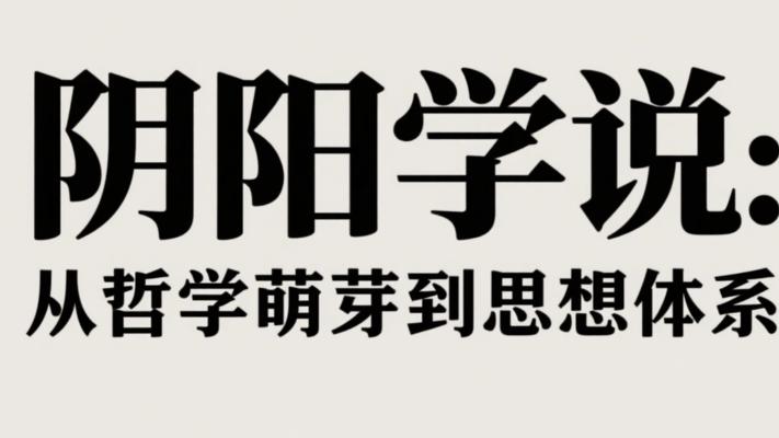 阴阳学说溯源与从哲学萌芽到思想体系的故事