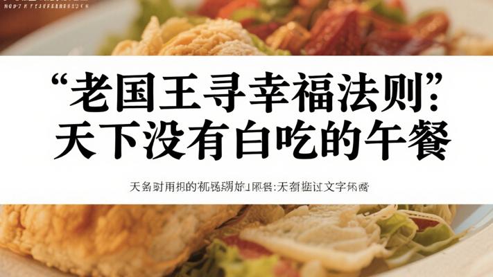 老国王寻幸福法则：天下没有白吃的午餐