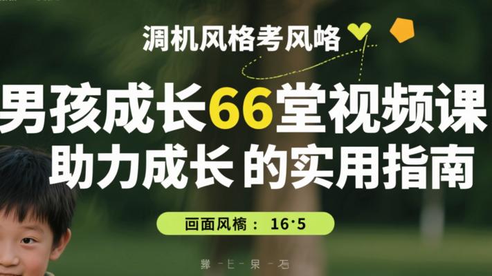 男孩成长66堂视频课：助力成长的实用指南