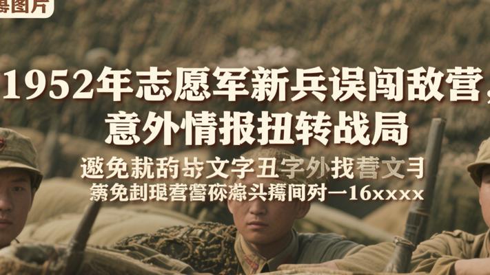 1952年志愿军新兵误闯敌营 意外情报扭转战局