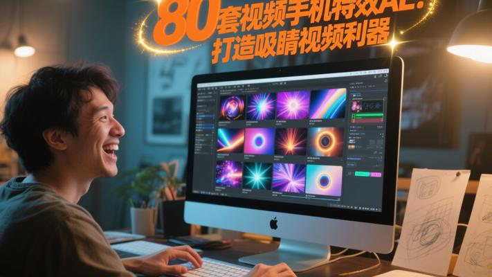 80套短视频手机特效AE：打造吸睛视频利器