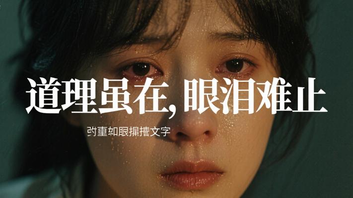 道理万能的话要眼泪干嘛故事