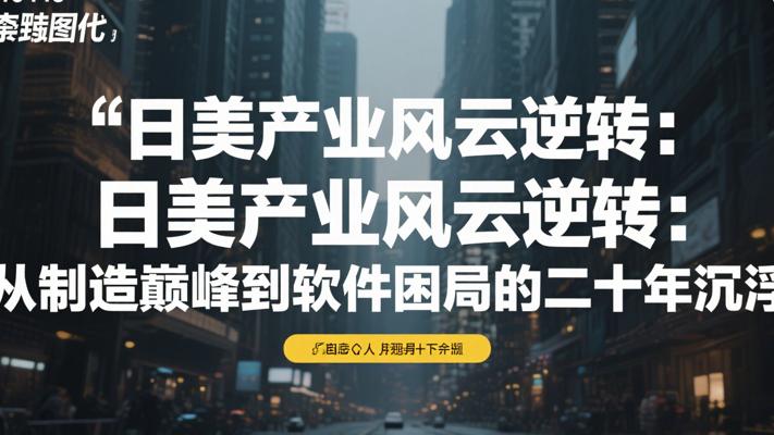日美产业风云逆转：从制造巅峰到软件困局的二十年沉浮