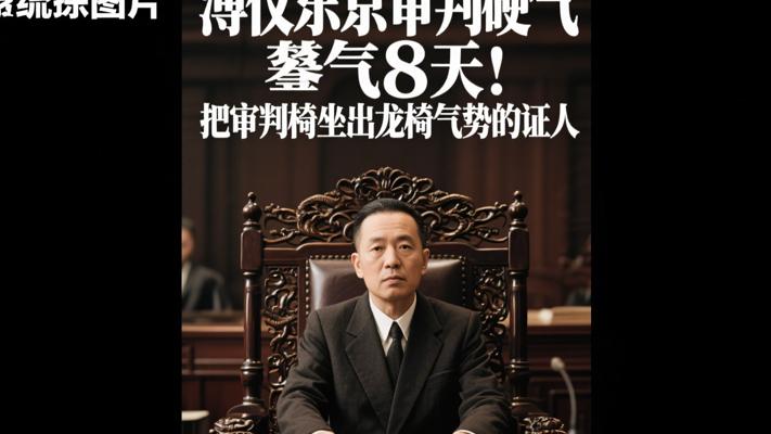 溥仪东京审判硬气8天 把审判椅坐出龙椅气势的证人