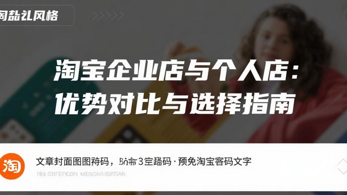 淘宝企业店与个人店：优势对比与选择指南