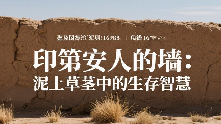 印第安人的墙：泥土草茎里藏着的生存智慧