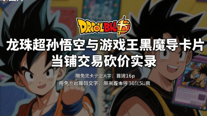 龙珠超孙悟空与游戏王黑魔导卡片 当铺交易砍价实录