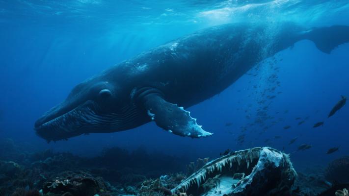 蓝色星球2：30吨抹香鲸鲸落全过程的深海馈赠