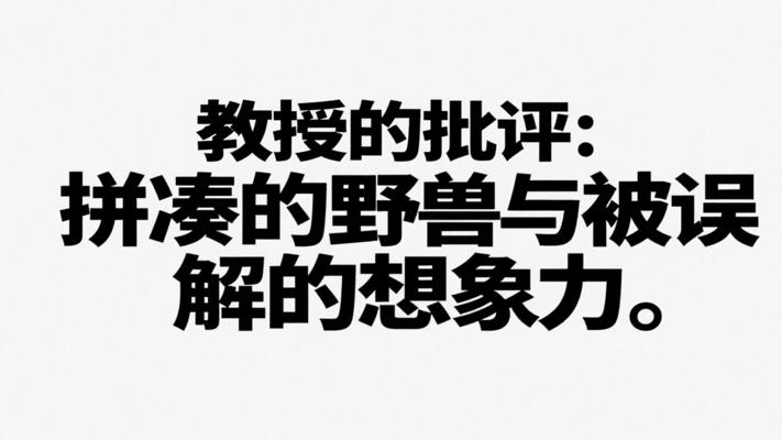 教授的批评：拼凑的野兽与被误解的想象力