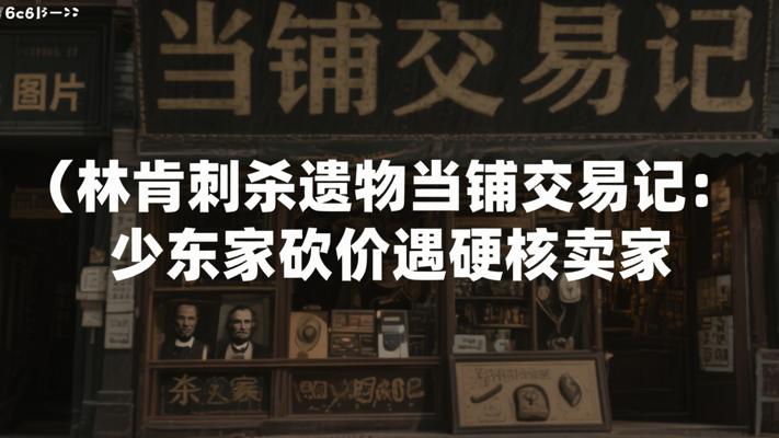林肯刺杀遗物当铺交易记：少东家砍价遇硬核卖家