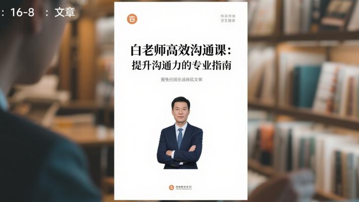 白老师高效沟通课：提升沟通力的专业指南