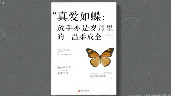 真爱如蝶：放手亦是岁月里的温柔成全