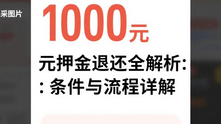 小红书1000元押金退还全解析：条件与流程详解
