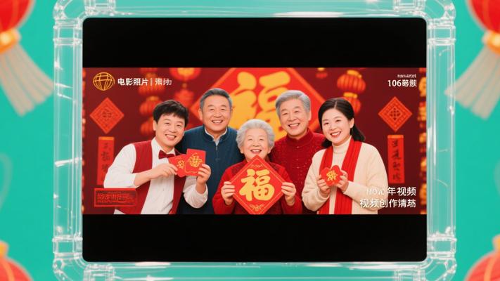 106款拜年视频MOV透明边框：新年视频创作利器