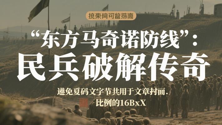 “东方马奇诺防线”被我民兵破解传奇