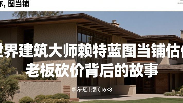 世界建筑大师赖特蓝图当铺估价 老板砍价背后的故事