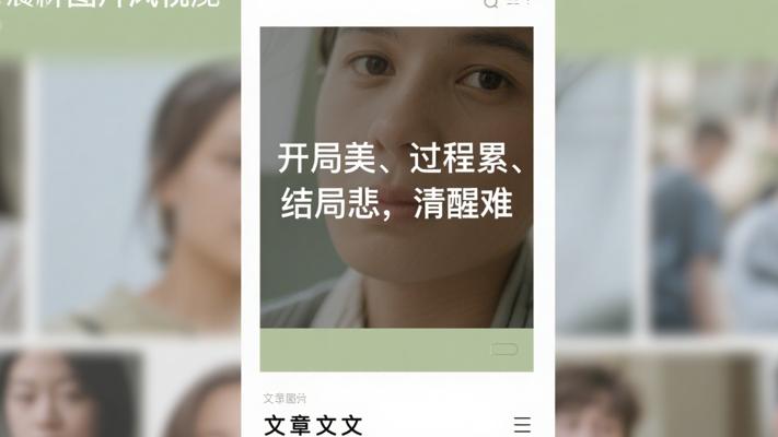 开始很美过程很累结局很悲清醒很难