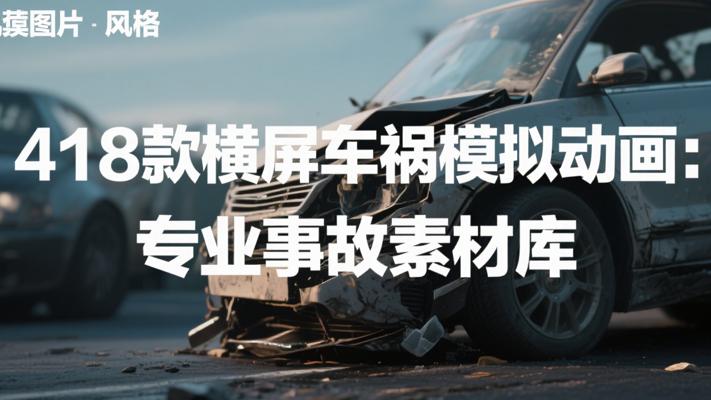 横屏418款车祸模拟动画：专业全面的事故素材库