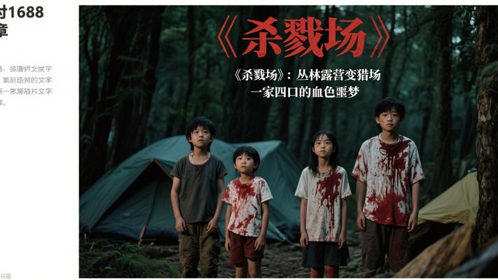 《杀戮场》：丛林露营变猎场 一家四口的血色噩梦